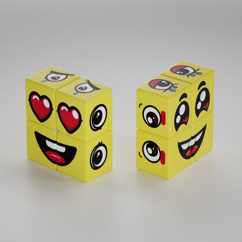 Nd-Bestellung Gesichtswechselwürfel 3. Ordnung Tic-Tac-Toe-Würfel 122 Würfel Lernspielzeug