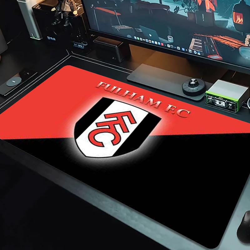 Fulham FC Farbiges Mauspads Großes Gaming-Tischkissen Rutschfestes Laptop-Tablet Großes Mauspads XXL Matte Mini-PC Spielmatte Mit Verriegeltem Rand