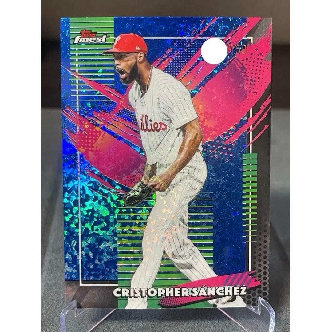 Used Topps Finest Cristopher Sanchez Limited to 150 pieces