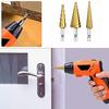 3pcs/set 3-12mm 4-12mm 4-20mm HSS Straight Groove Step Drill Bit Titanium Coated Wood Metal Hole Cutter Core Drilling Tools Set