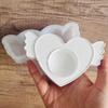Decorative Love Heart Silicone Mold Handmade Silicone Candlestick Mold  Dripping Mold
