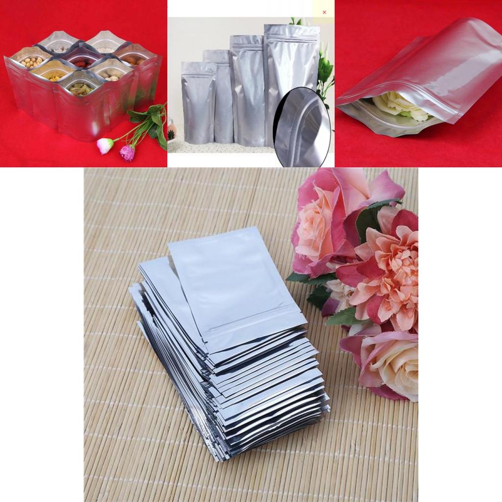 Lightweight Aluminum Foil Self-sealing Bag For Tea Packaging Flexible