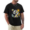Weimaraner In Paper Collage Style TShirt Hippie Clothes Graphic T Shirt Vintage Plain Black T Shirts Men