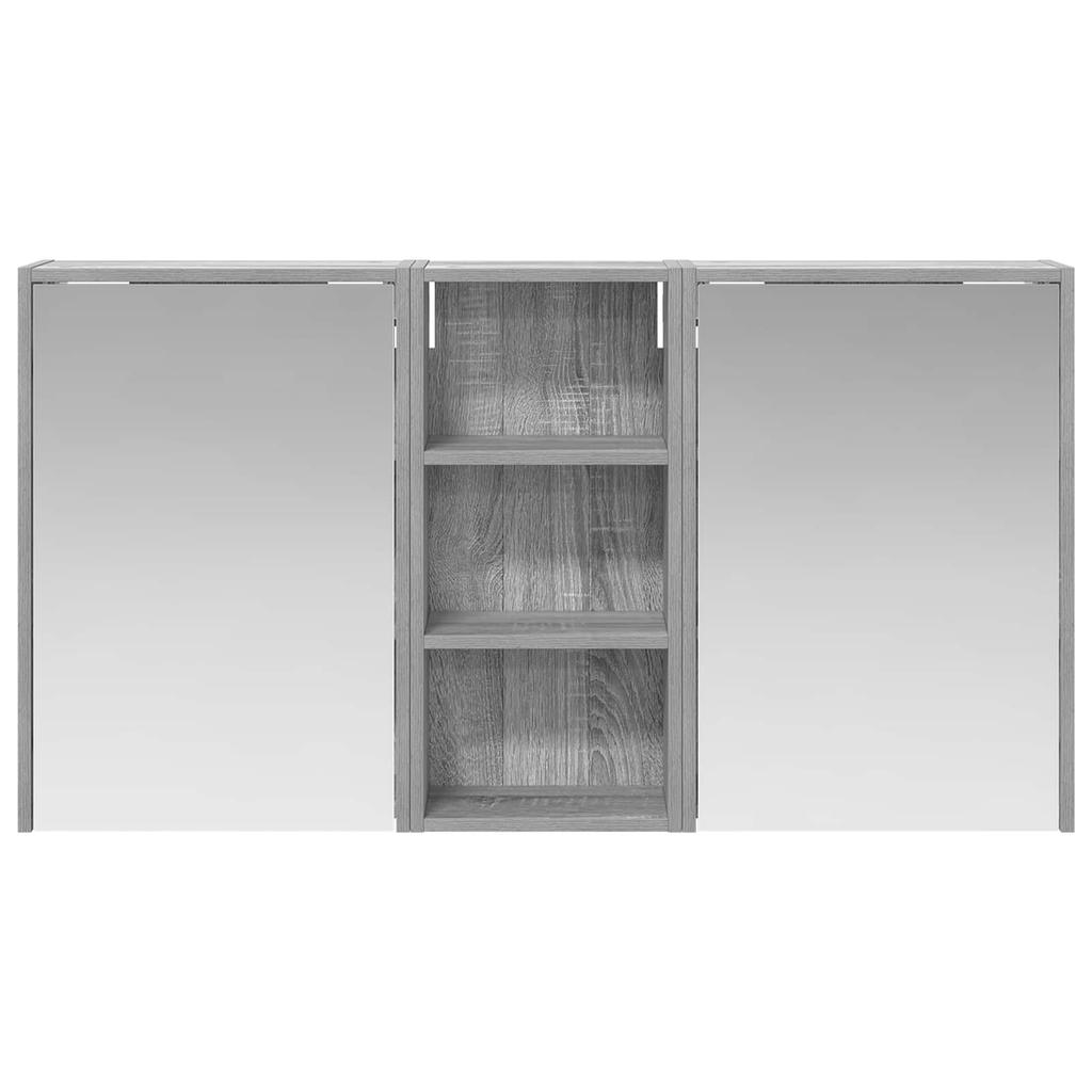 Bathroom Cabinet Set 3 Pcs 116 X 16 X 62.5 Cm Engineered Wood