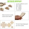 Unfinished Wooden Heart Shape Wish Card - DIY Valentine's Slice Decoration