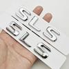 AATQ1 3D ABS Car Letters Logo SLS Badge Rear Trunk Emblem Decals For Mercedes Benz SLS C197 R197 Tail Marking Accessories