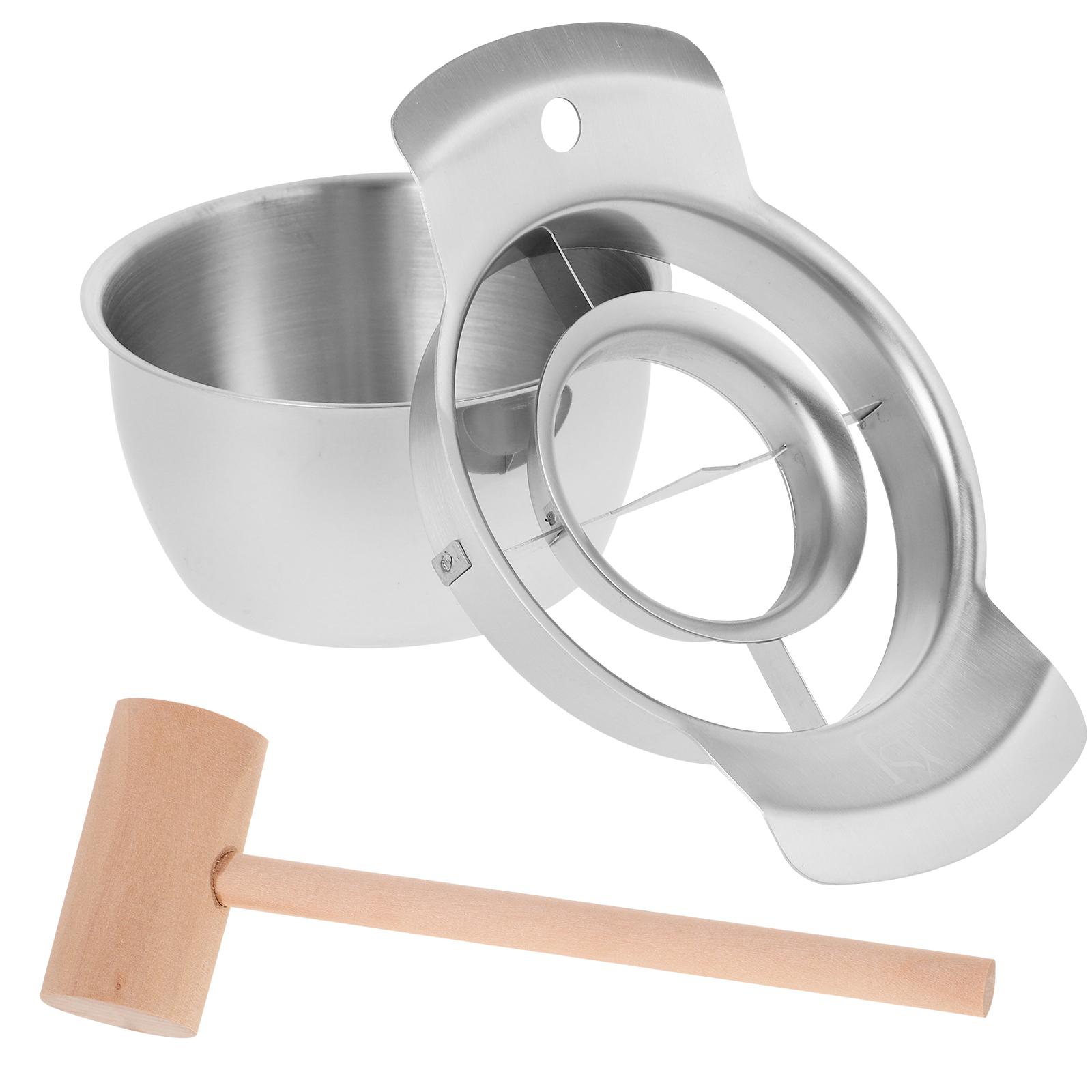 

Нож для чистки граната из нержавеющей стали 304 с деревянным молотком, открывалка для фруктов, инструмент для удаления семян, кухонный нож для чистки гранатов для кухни