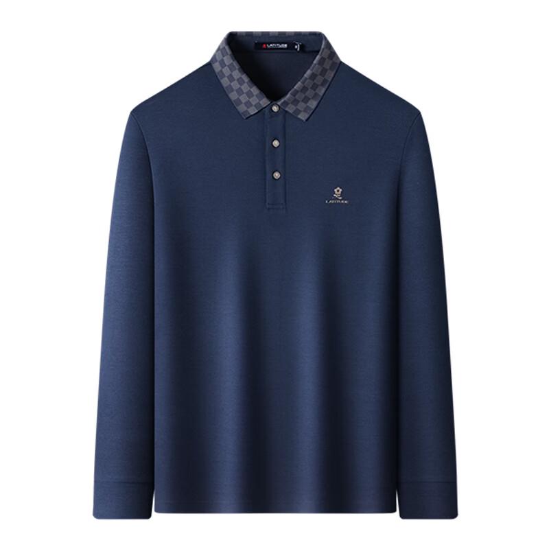Polo a Maniche Lunghe da Uomo MONTAGUT con Collo Jacquard in Misto Lana