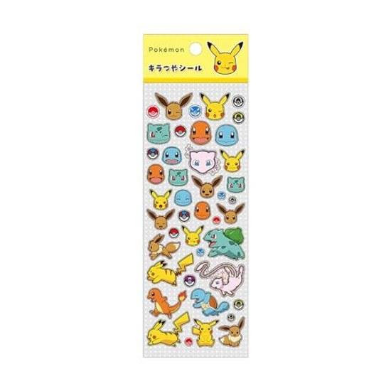 Showa Note Pocket Monster Sticker Glittery Hologram Foil Stamping StationeryOffice Supplies