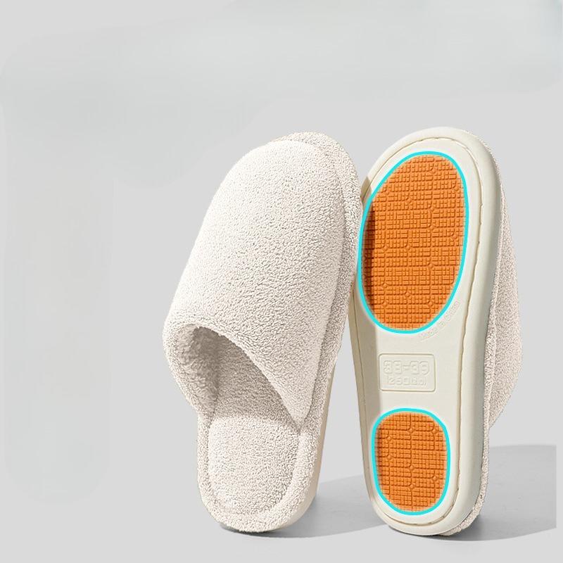 Cotton Shoes for Indoor Home Use with Fleece, Warm, Anti-slip and Anti-odor Slippers