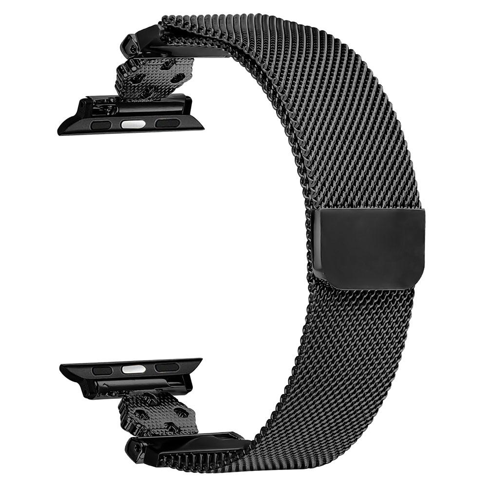 For Apple Watch 10 46mm/Ultra 2/Ultra 49mm/9 8 7 45mm/SE (2023) SE (2022) SE 6 5 4 44mm/3 2 1 42mm Band Flower Magnetic Mesh Watch Strap