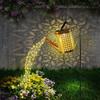 Solar Watering Can Light Hanging Waterfall Lamp Waterproof Outdoor Garden Decor Yard Porch Lawn Backyard Landscape Sun Led Lamp