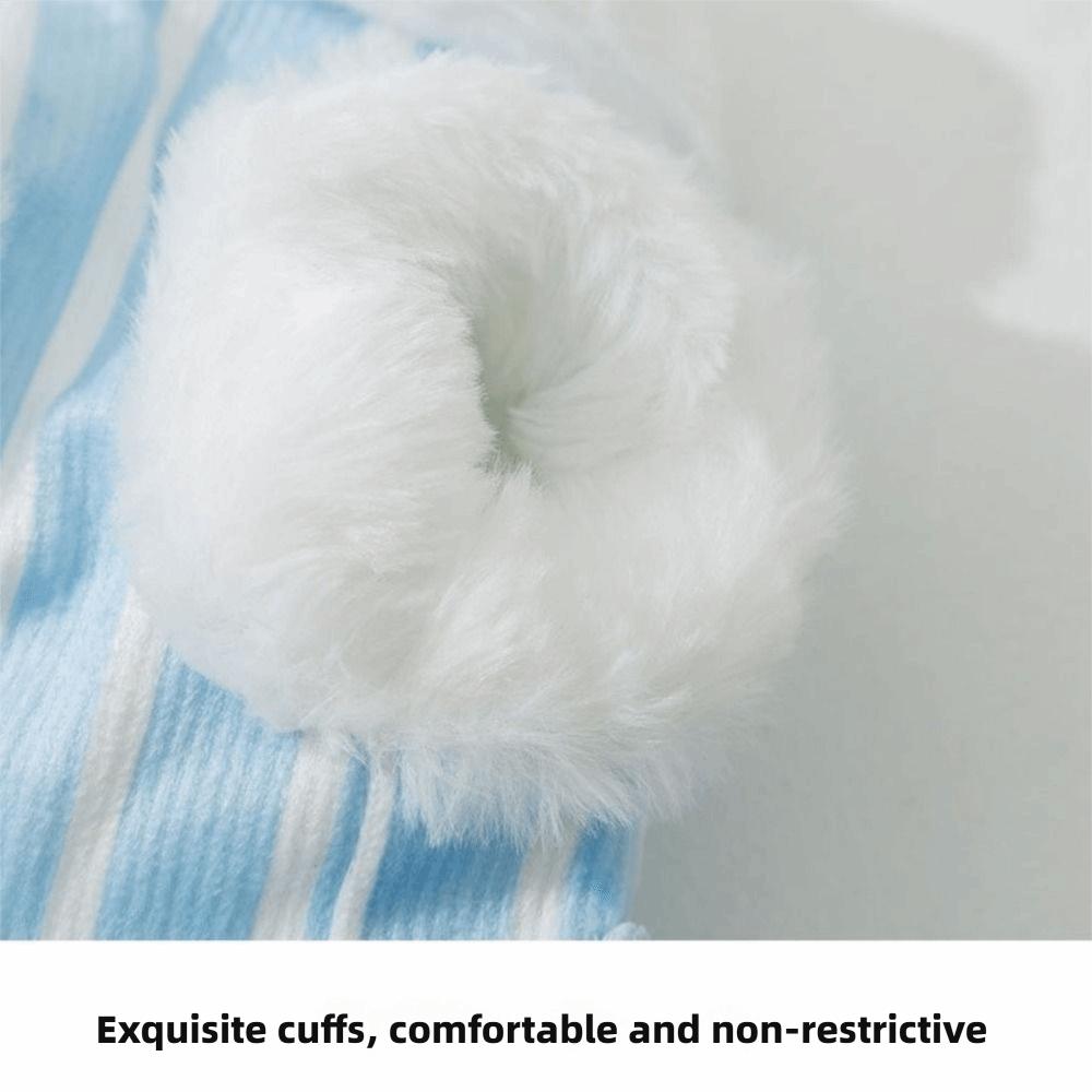 Two Leg Star-Print Scarf Dog Coat Warm Dog Velvet Vest Cute Puppy Plush Jacket For Pets