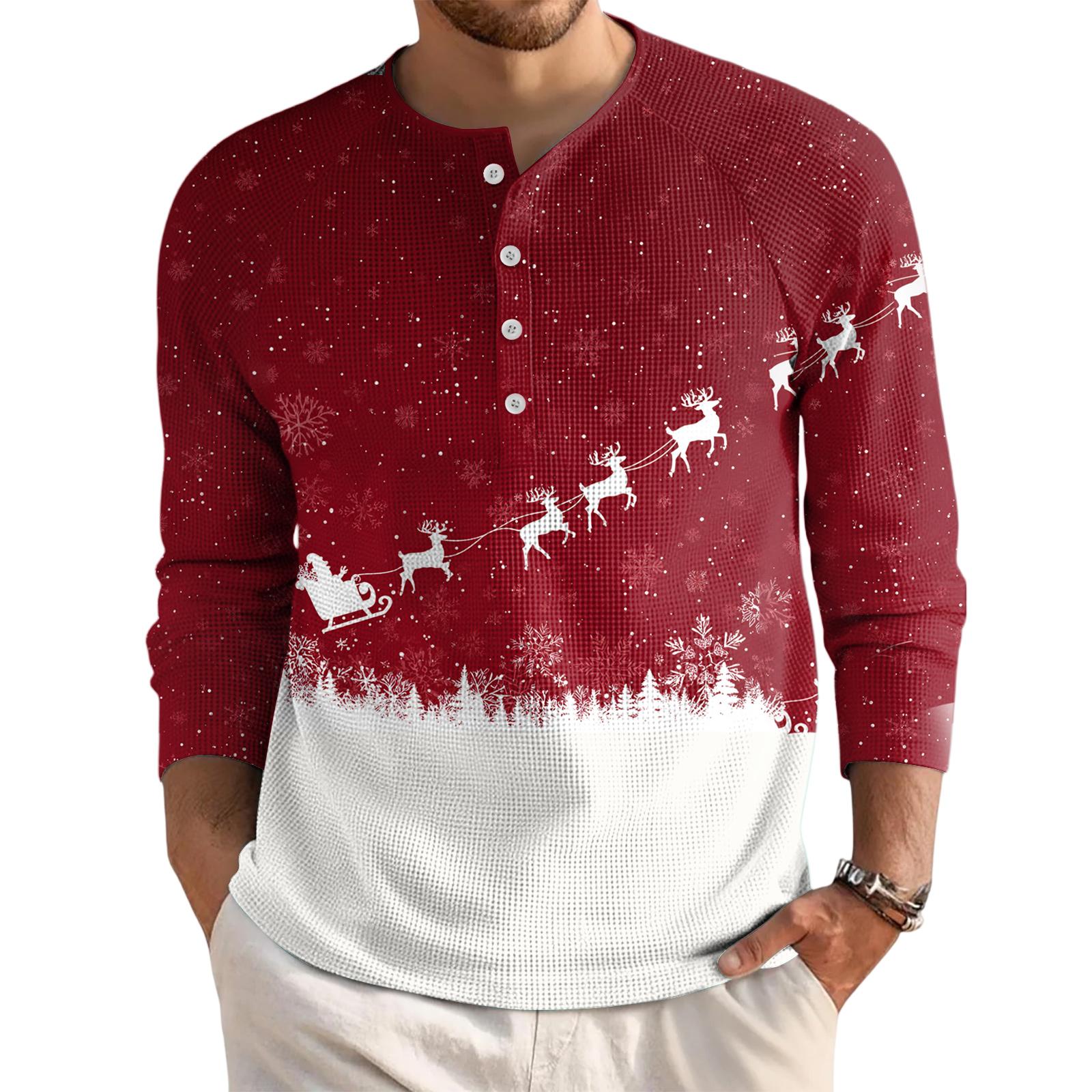 

Мужской свободный повседневный топ с длинным рукавом и воротником на пуговицах XL белый