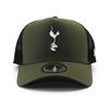 New Era Mesh Cap Tottenham Hotspur Premier League Repreve Trucker Mesh Cap Olive TOTTENHAM HOTSPUR Snapback SNAPBACK Hat E-Frame [Used]