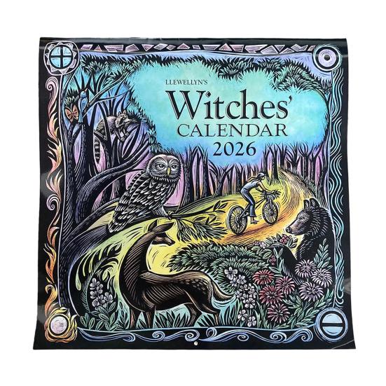 2026 Witches' Calendar Year of The Witch Monthly Planner Magical Wisdom Astrological Data Almanacs Datebook