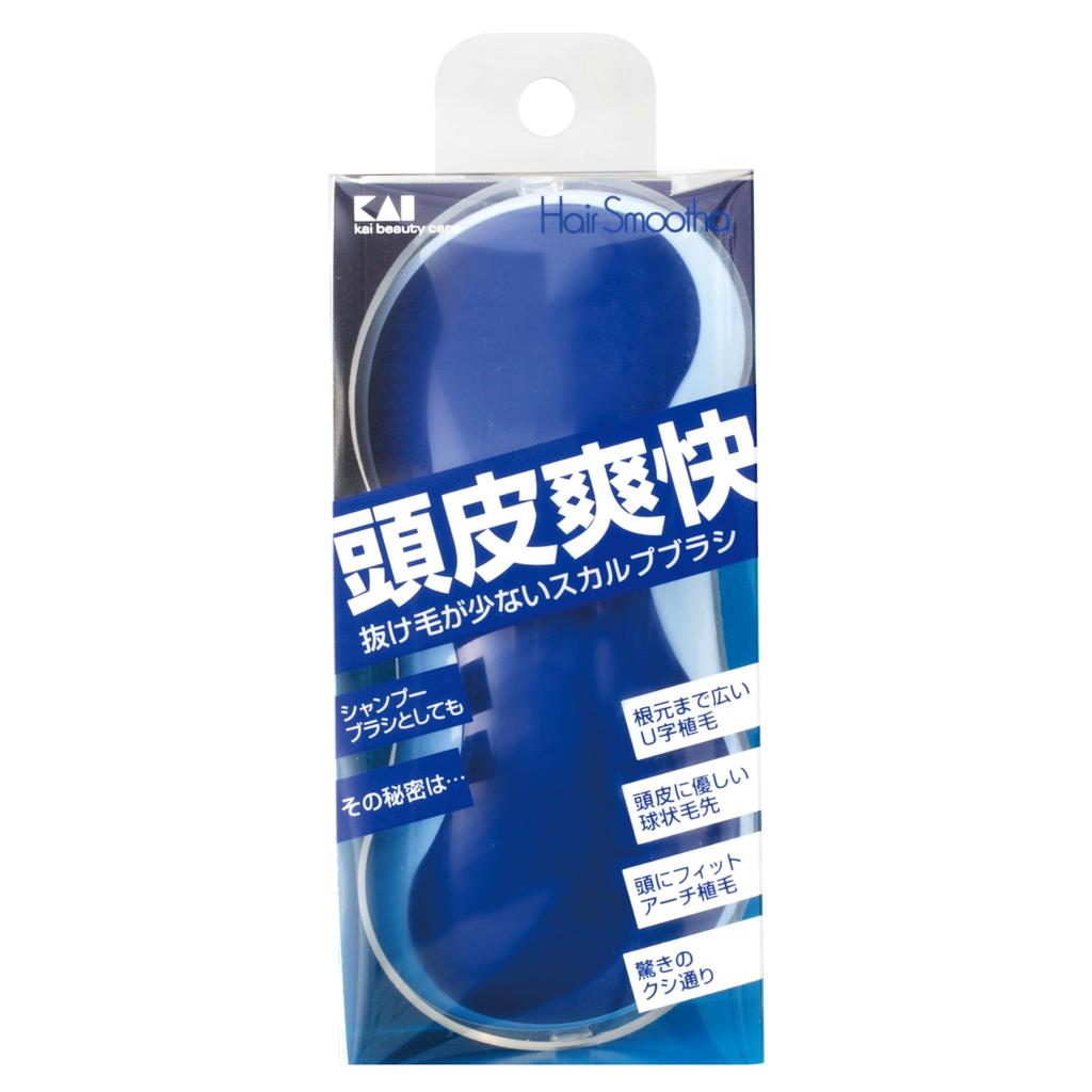 Kai Corporation Scalp Brush, Ceramic Blue, KQ2342