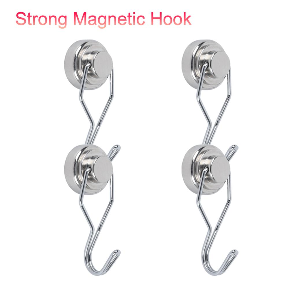 Mocne Haczyki Magnetyczne Wieszak Neodymowy Obrotowy Haczyk Magnesy do Przechowywania Ściennego Dekoracja Organizer Kuchenny Wieszanie Banerów Billboardów