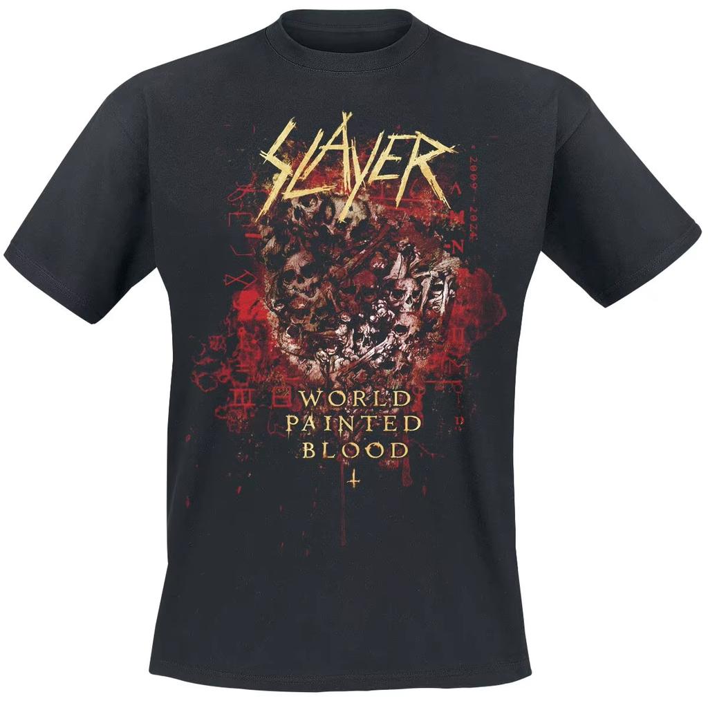 2k Summer Slayer Graphic Cotton Band Shirt Unisex Summer Short Sleeve Fashion Brand Tee  Oversized Unisex Shirt Cotton Y2k Short