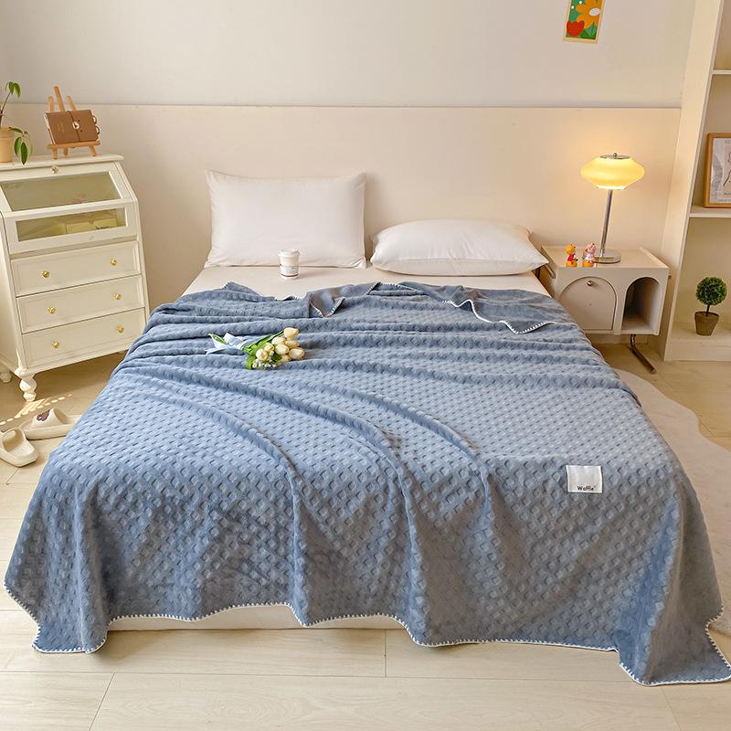 Class A Soft Glutinous Roll Blanket for Cat Summer Quilt Blanket Four Seasons Blanket Huafu Velvet Multifunctional Office Sofas Leisure Nap Blanket