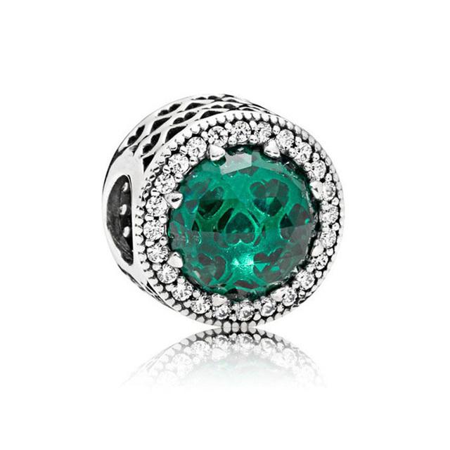 

Стерлингового серебра 925 пробы, хрустальные овальные бусины с сердцем из муранского стекла, циркониевые подвески, подходят для оригинального браслета, женские ювелирные изделия, очаровательные бусины