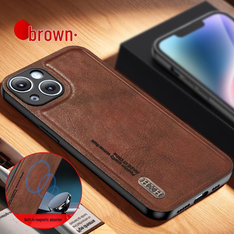 Compatible Antique Matte Leather Case for Huawei X8C, Y72, Honor 90, X9C, X6B, 200 Lite