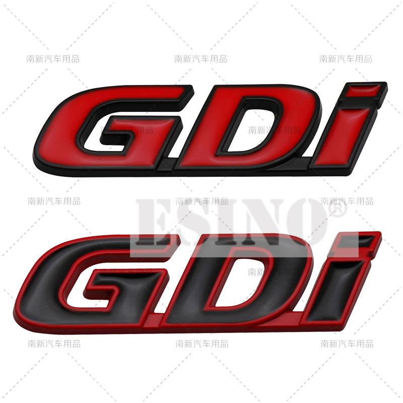 Car Trunk Zinc Alloy Adhesive Badge 3D GDi Emblem Rear Body Tailgate Adhesive Badge for Hyundai Sonata IX35 Tucson Elantra R1