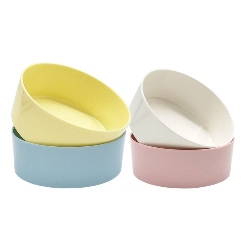 Anti-slip Cat Food Bowl Candy Color Dog Water Feeder Imitation Ceramics Cat Bowl  For Dogs Cats