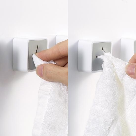 Kreativer Handtuchaufbewahrungsstecker Selbstklebend Kältebeständig Badezimmerzubehör Handtuchhalter für die Küche