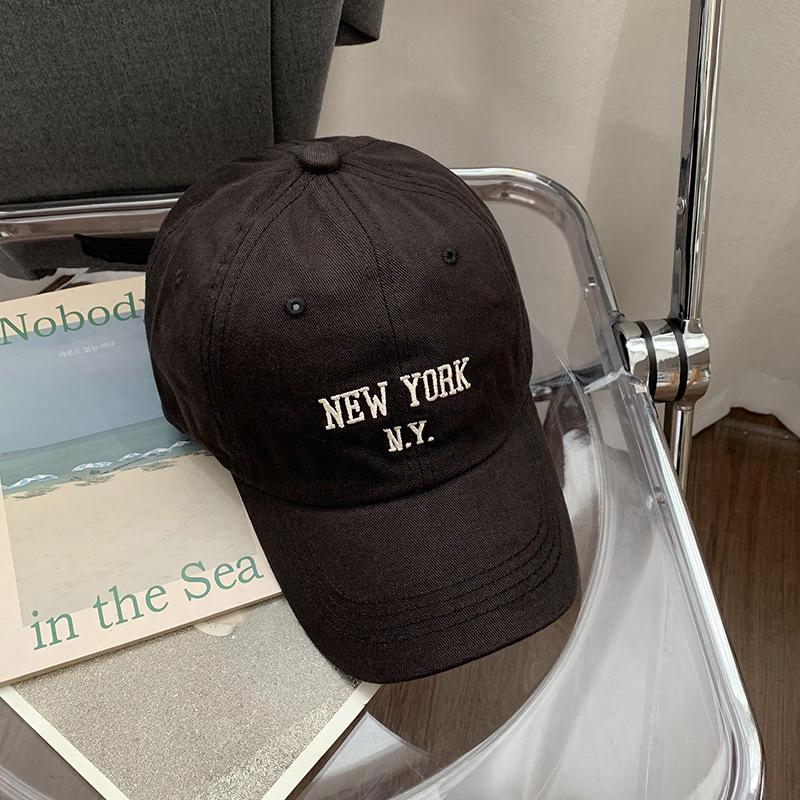 Fashion Hat Korean ins Alphabet Baseball Cap Women's Spring New Casual Versatile Sun Hat Men's Trend Face Small Peaked Cap