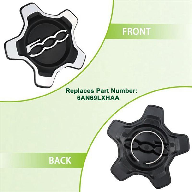 P-Premium-Car Wheel Center Cap Cover 6AN69LXHAA 735626312 For Fiat 500X 2016-2022 Dust Cover Car Accessories