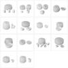 Miniature Candy Toy Moulds DIY Craft Molds Small Dinnerware Shape Moulds Realistic Candy Food Molds for DIY Hand-Making