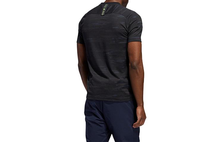 Adidas T Shirts Men's Black Crew Neck Moderate Straight Fit FT2777