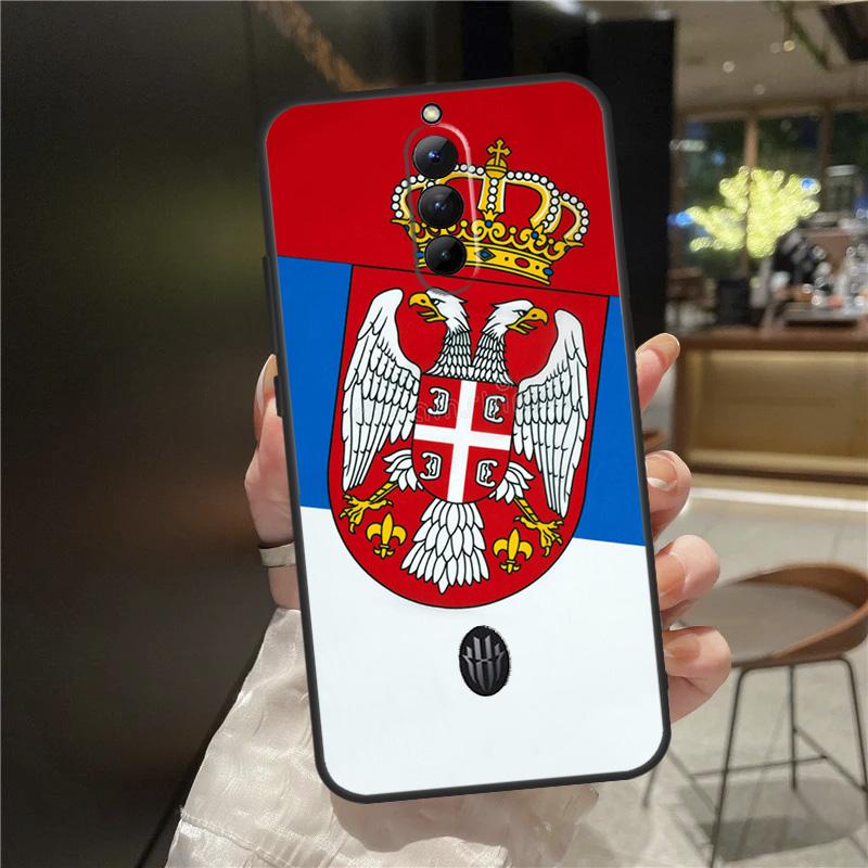 

Flag of Serbia Serbian Case For ZTE Nubia Red Magic 11 10 9 8 9S 8S 10S Pro Plus 6 7 6S 7S For RedMagic 10 Air Cover RedMagic10S Pro Plus