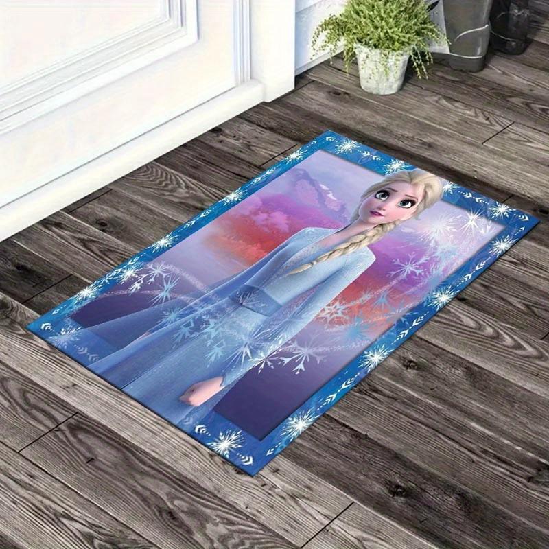 

1pc Elsa Pattern Area Rug Soft Flannel Floor Mat for Living Room, Office, Bedroom, Outdoor and Camping, Sofa Coffee Table Floor Mat, Decorat 60cm by 90cm