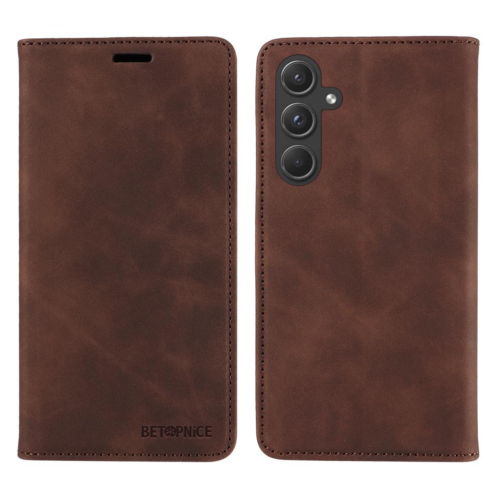 BETOPNICE 003 for Samsung Galaxy A55 5G Leather Case Magnetic Closing RFID Blocking Phone Cover