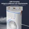 Ventilateur tour de pulvérisation à double tête, avec humidificateur à brume de contrôle, réglable à 180 degrés, rotatif à 90 degrés, Rechargeable
