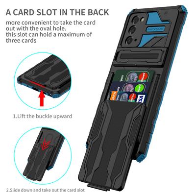 Pro Samsung Galaxy Note 20 Ultra pouzdro Shockproof Armor Sloty na karty Peněženka Pouzdro na telefon pro Galaxy Note20 Zadní kryt
