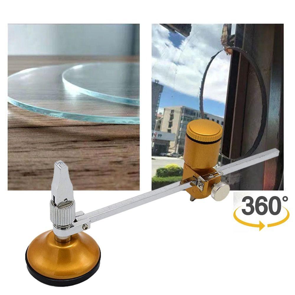 

With Oil Dropper Window Hole Opener Circle Tile Cutter Convenient Glass Cutter DIY 20cm золотий