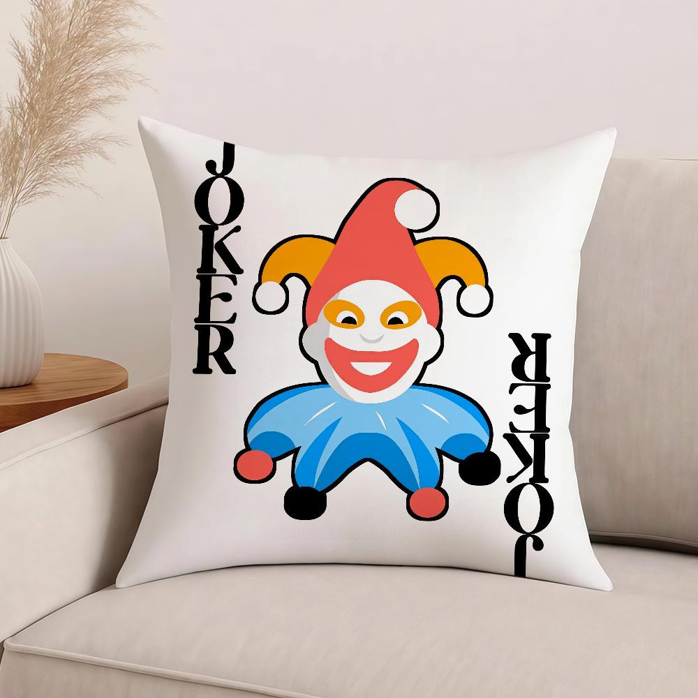 Game B-Balatro Joker Card Funny Pillow Case Office Cushions Suitable For Sofa Car Bedroom Decorative Cushion Cover
