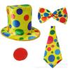 Halloween clown cosplay costume colorful wig party dress up stage costume