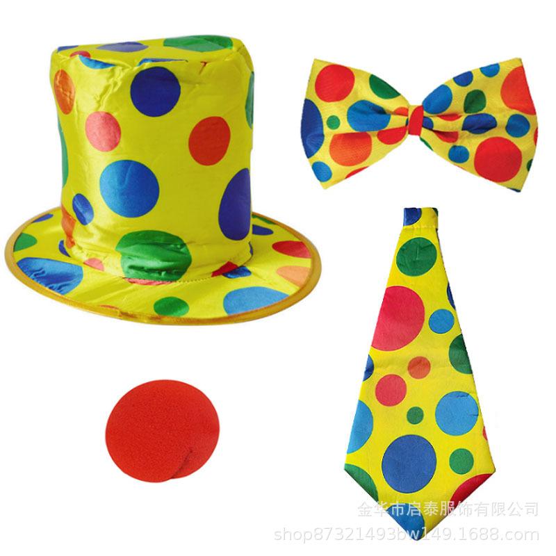Halloween clown cosplay costume colorful wig party dress up stage costume
