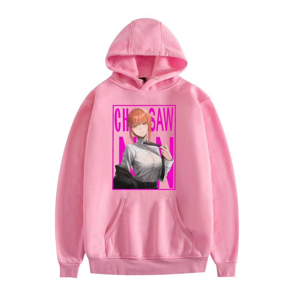 Chainsaw Man Anime Printed Men's Fashion Long Sleeve Hoodie Cartoon Sweatshirt