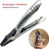 Jewelry Metalworking Three-Piece Pliers Set: Needle-Nose, Flat-Nose, Round-Nose, Anti-Slip Handles with Spring