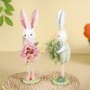 Easter Rabbit Decorative Figurines for Home and Party Use Solid Plastic Polyester User Friendly Materials 55KF