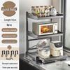 Multi-Functional Kitchen Microwave and Rice Cooker Storage Rack