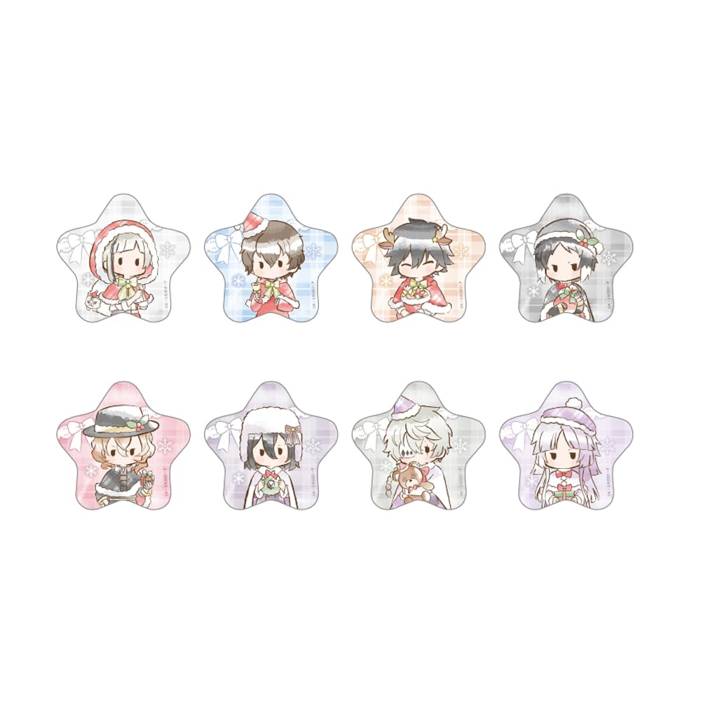 

Bungo Stray Dogs Retro Chic Can Badge Christmas Version 8-Piece Box