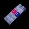 Transparent Square Detachable Plastic Fishing Box 10 Compartments Fishing Tackle Box Storage Box