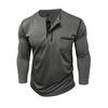 Fashionable Men's Long-Sleeved T-Shirt Breathable and Cool Men's Top