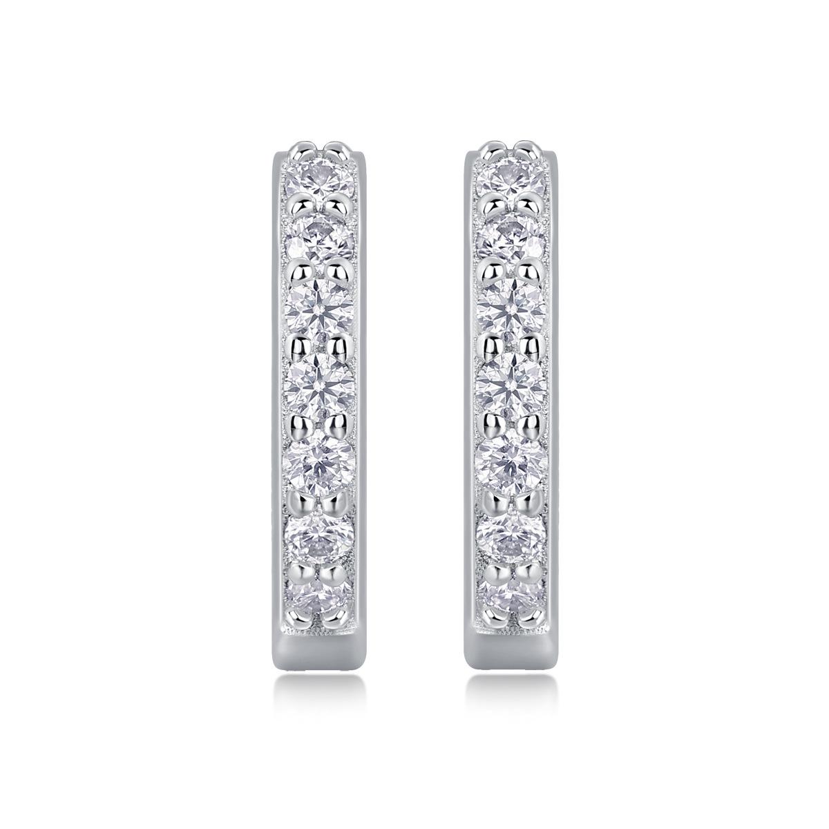 Модный тренд S925 Tremella Ring Женские серьги Premium Sense Sweet Commuter с муассанитом